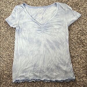 Blue American Eagle V-Neck Women's Top